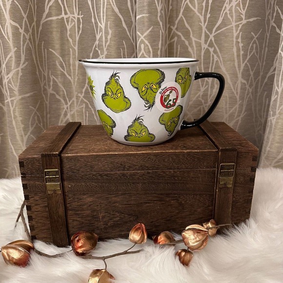 GRINCH XMAS CHRISTMAS HOLIDAY CERAMIC HOME DECOR KITCHEN COOK BAKE MIX BOWL NEW - Picture 4 of 7